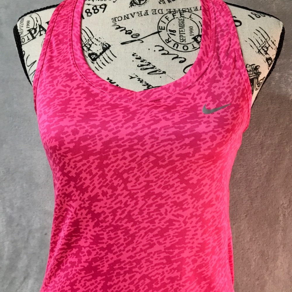 Nike Running Pink Dri-Fit Racerback Tank Small - Picture 2 of 6